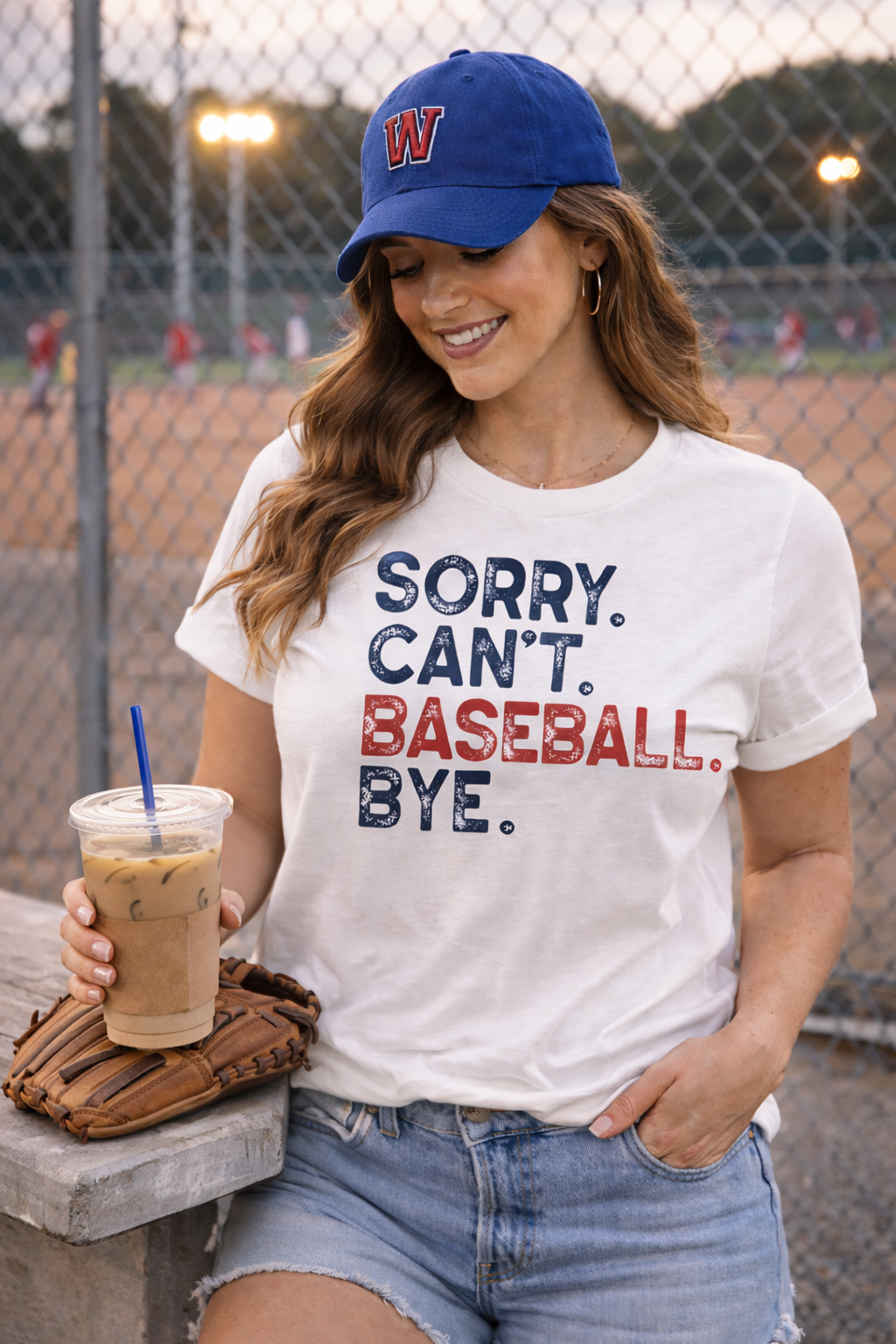 Sorry Can't Baseball Tee
