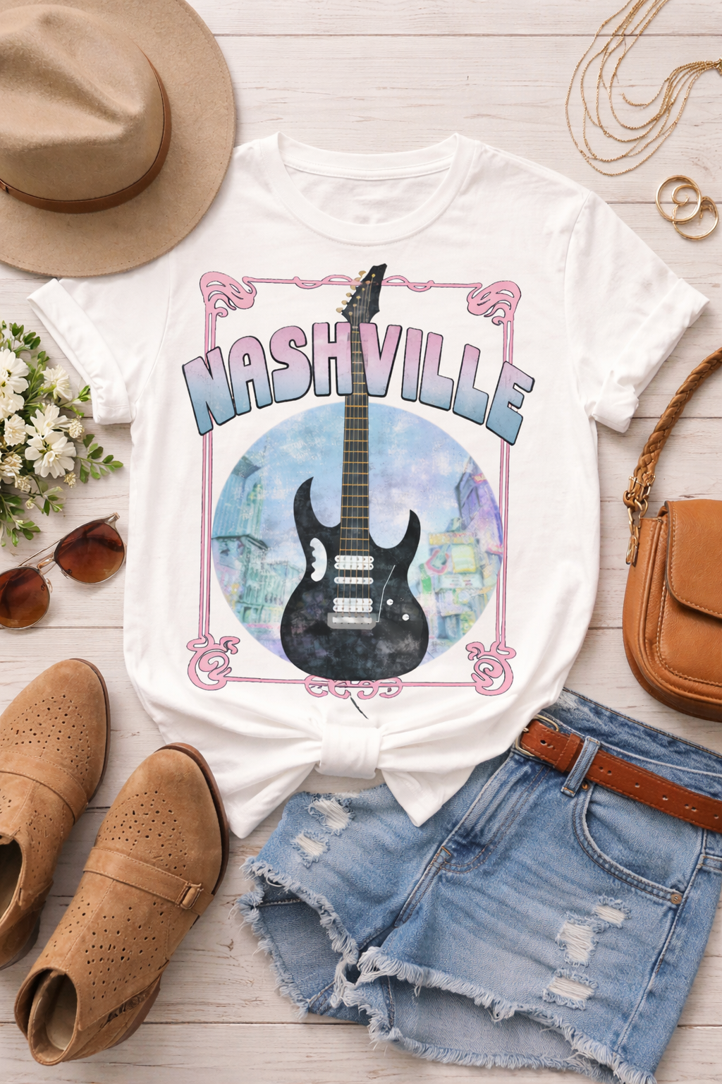 Nashville Guitar Tee