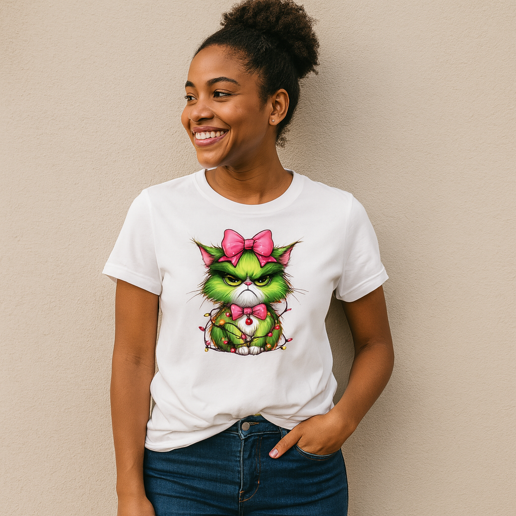 Grumpy Christmas Cat Tee