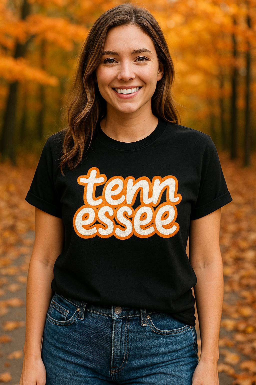 Tennessee Bubble UT Orange and Silver Sparkle