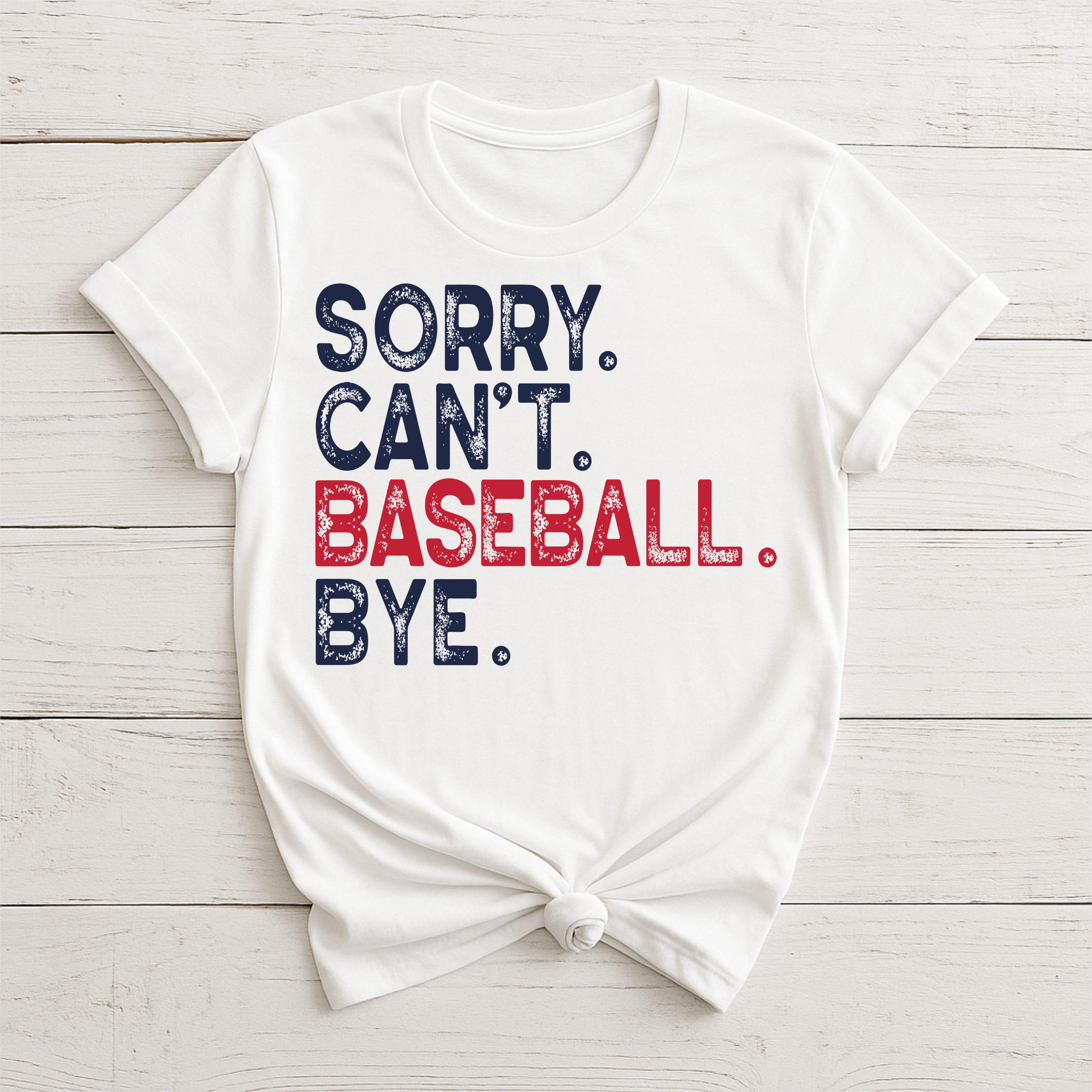 Sorry Can't Baseball Tee