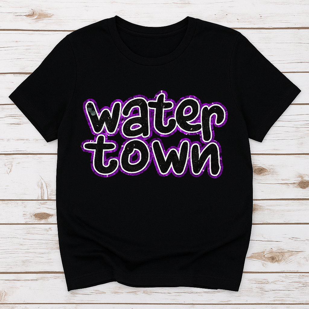 Watertown Purple and Black Glitter image 0