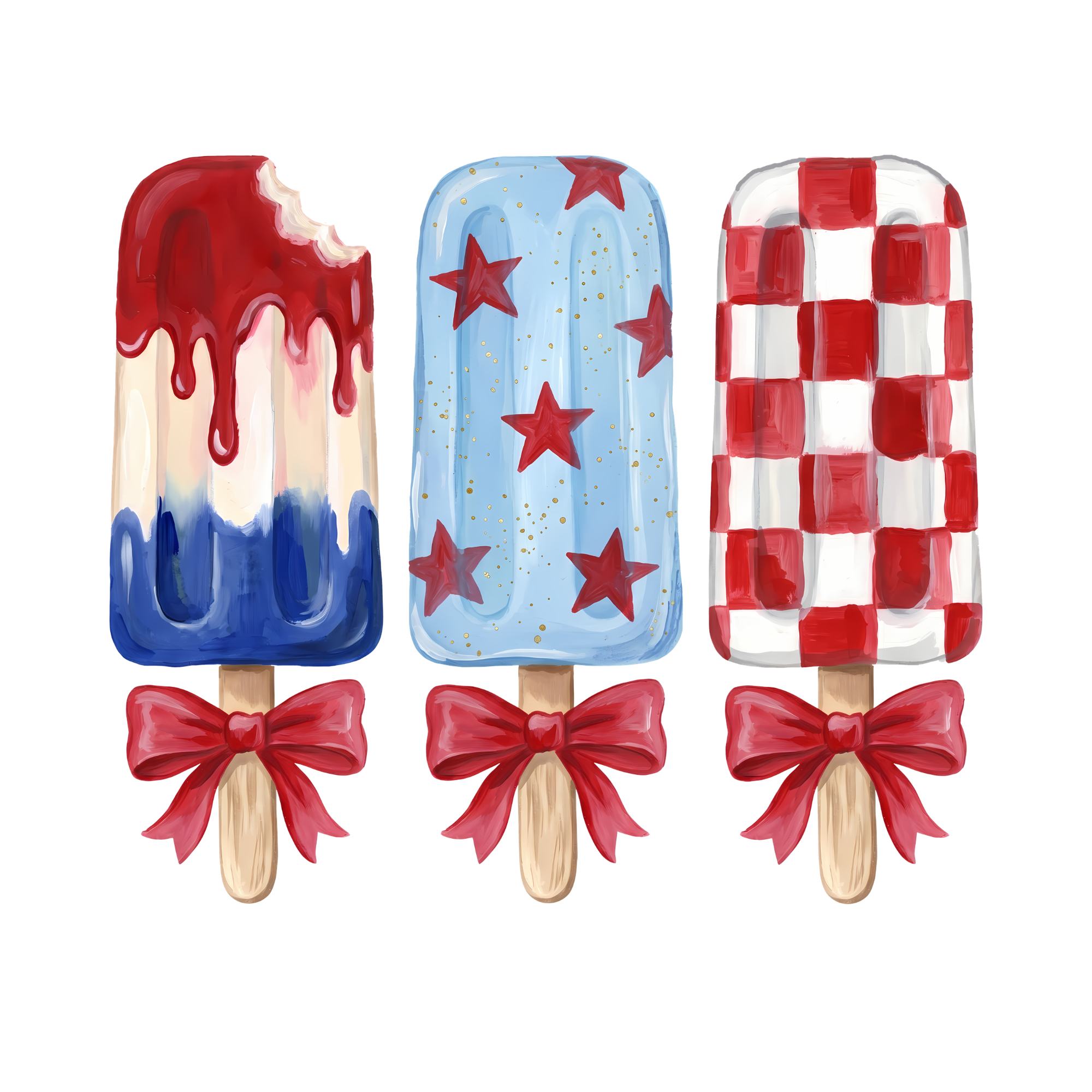 Patriotic Popsicle DTF Transfer – Fourth of July Summer Print