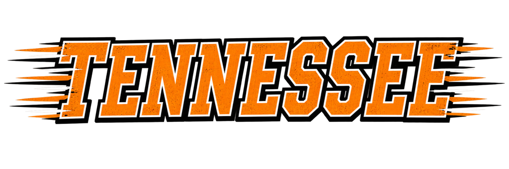 Tennessee Speed Lines orange graphic tee design